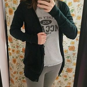 Black cardigan